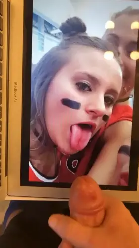 college girl got huge facial