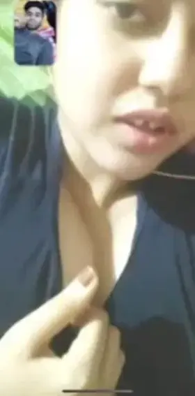 Extremely Shy Cute Desi GF Finally Decides To Give A Glimpse Of Her Hard Nipples During Videocall With Her BF 
