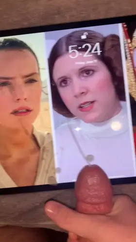Cumshots for my fav Star Wars women