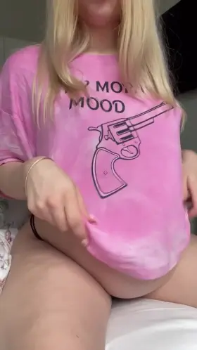 How about you rub some oil on my belly?