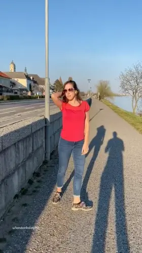 I hope my tits didn't cause any accidents!;)