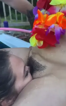 I ate her pussy while the neighbors were outside!