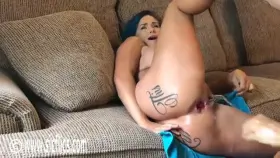 Fisting His Hot Wifes Loose Ass Till She Squirts!