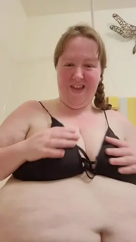 Massaging my big milky titties