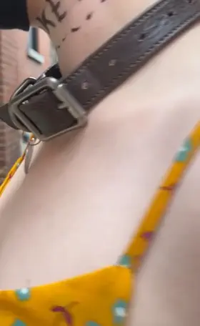 Lifting up my sun dress to show you what I am