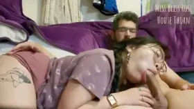 He helps me take my glasses off to get down to business!