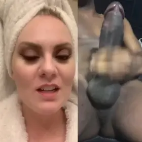 My sexy blonde cousin and a Black Kings BBC. Who else wants to watch her gag on it?