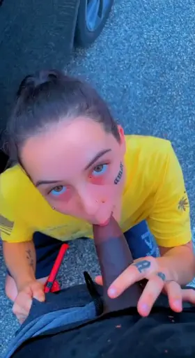 She sucks it wherever whenever like a good slut wife