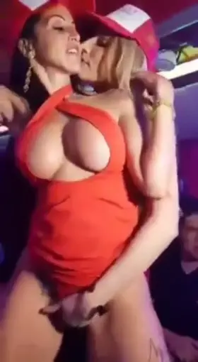 Women being open and playful with each other.