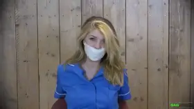 Lolly Anne - Nurse Microfoam Tape Gagged