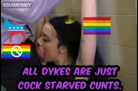 Dykes are just rejected females who couldn’t find male partners and regressed into hatred... they all deserve to be corrected.