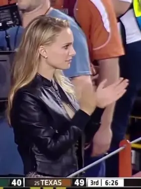 Mommy Natalie Portman loves going to your school’s football games. She never sits with you though...instead she’s busy flirting with and massaging the black football players on the sideline, before going into the locker room at halftime and getting her fa