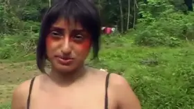 Beautiful British Journalist Gets Naked with Real Amazon Tribe