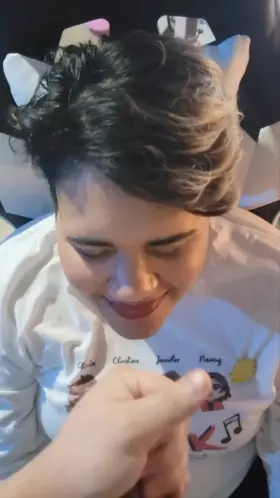 Applying my wife's daily moisturizer