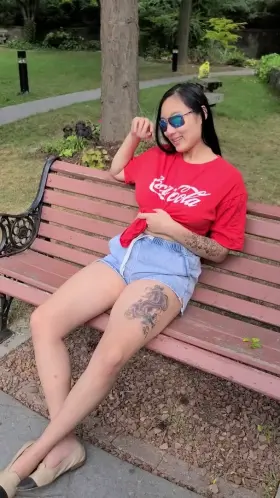 How about you bend me over this bench and let your cock do the talking