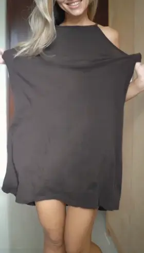 I was cleaning the house the whole day, so my dress a bit messy. But look what I have here for you;) better watch till the end[OC]