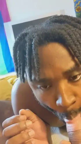 Short clip from a video of me sucking a fat dick