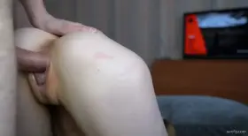 Sexy Babe Gets Jizz on Her Pussy After a Perfect Doggystyle