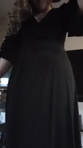 I wonder if my dress still shows my curves