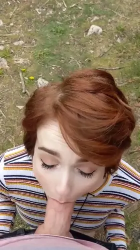 I want to walk back down the trail, with your cum on my face [gif]