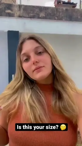 Like really? Comment if you're this size 😅 [domme]