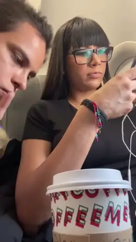 Groping Bored Wife On A Plane