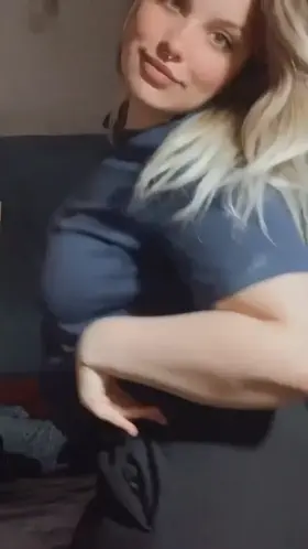 if you want I can take off my blue thong for you