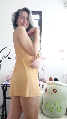 That dress look so good on the floor, ngl 😋