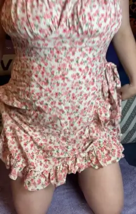 In case you were wondering what’s under my dress… 😈