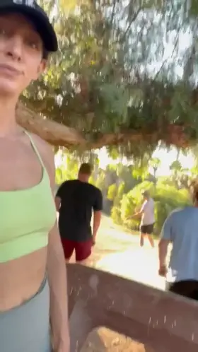 Playing disc golf with da bois