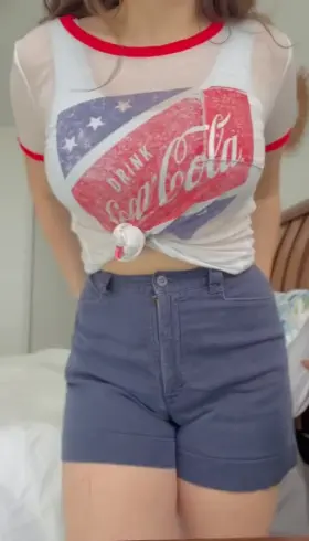 Boobs so thick and perky, you probably thought I was wearing a bra ;)