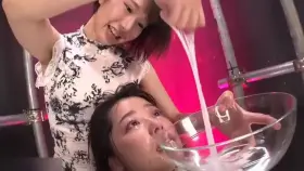 Spit and saliva facial