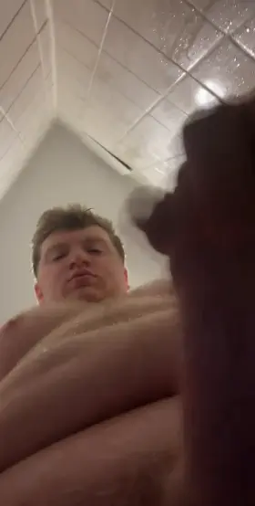 Do you like it when I cum above your pretty little face?