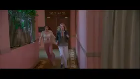 Kate Upton and Alexandra Daddario running