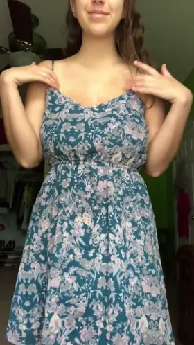 Further the dress went down, the bigger they got