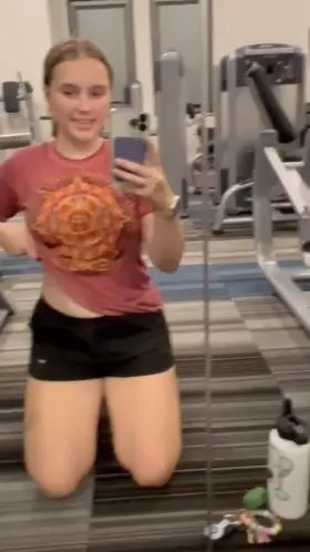 hot and sweaty from my workout