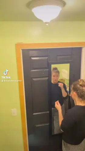 Tried to make our silhouette challenge extra sexy.....lighting is key lol 😂