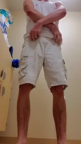 Just taking off my clothes so you can suck my big cock