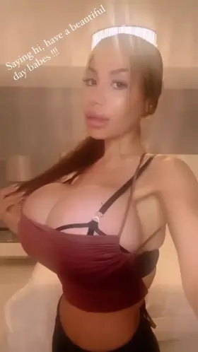 Petite but full bimbo