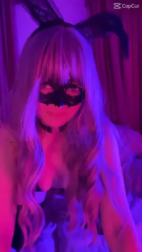 Happy Easter from naughty bunny [OC]