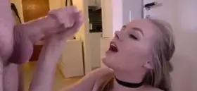 Cumslut With Black Tears Gets Facial.