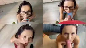 4 blowjobs with facial ❤️Do you like it 🥰[OC]