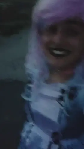 My sissy slave Dolly having a great time outside on this beautiful night dressed up as a sweet maid 😅