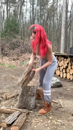 Its fun handling wood 😅
