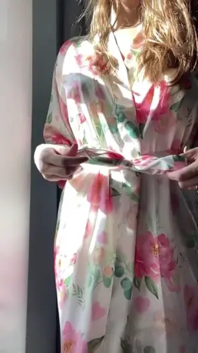 Did you expect this hot mom bod under my robe?