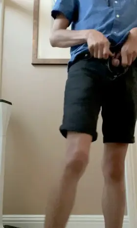 Quick piss at a friend's