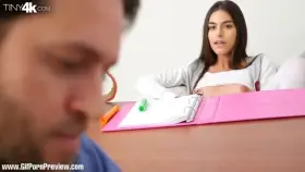 College babe seducing her professor