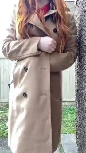 This redhead can’t wait to show you what’s under here