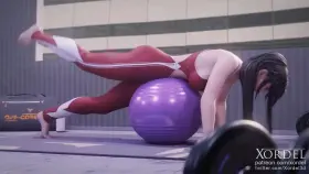 Tifa decide to do some workout (Xordel) [Final Fantasy]