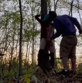 Tied up in the woods and used [oc] [fm]